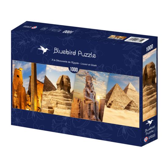 Puzzle Bluebird 'Égypte, Louxor Et Gizeh Panoramique 1000 Pièces