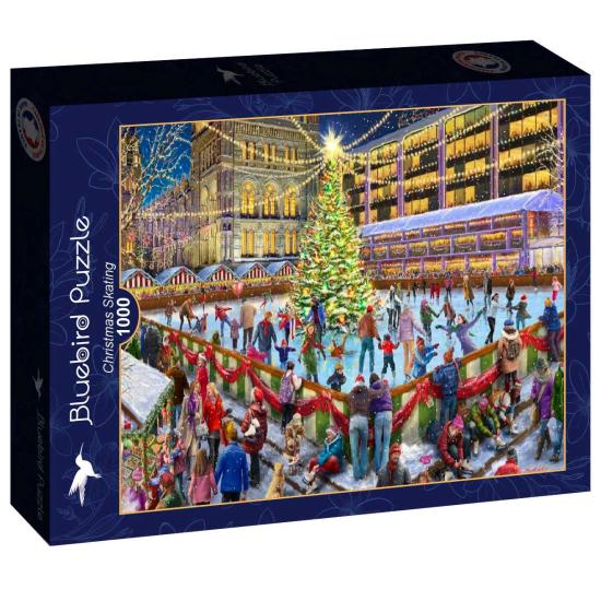 Puzzle Bluebird Patinage De Noël 1000 pièces