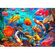 Puzzle 1500 pièces Poissons tropicaux Bluebird