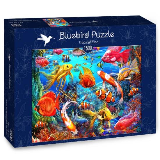 Puzzle 1500 pièces Poissons tropicaux Bluebird