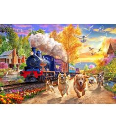 Puzzle Bluebird Suivre le train 1000 pièces