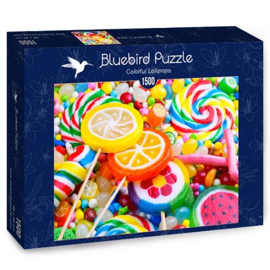 Puzzle Bluebird Sucettes colorées 1500 pièces
