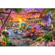 Puzzle Bluebird Plage Hippie 1000 pièces