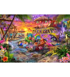 Puzzle Bluebird Plage Hippie 1000 pièces
