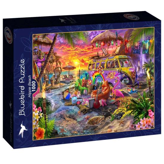 Puzzle Bluebird Plage Hippie 1000 pièces
