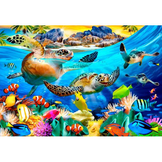 Puzzle tortue de plage Bluebird 260 pièces