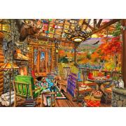 Bluebird Porch Adirondack Puzzle 1000 pièces