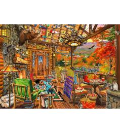 Bluebird Porch Adirondack Puzzle 1000 pièces