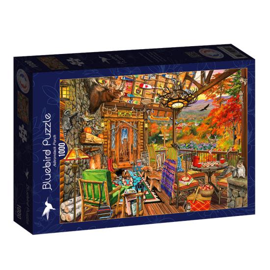 Bluebird Porch Adirondack Puzzle 1000 pièces
