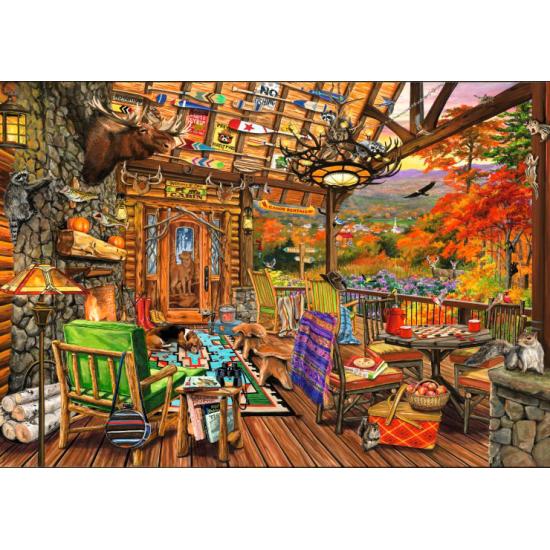 Puzzle Bluebird Porche des Adirondacks 2000 pièces Puzzle Bluebird Porche des Adirondacks 2000 pièces