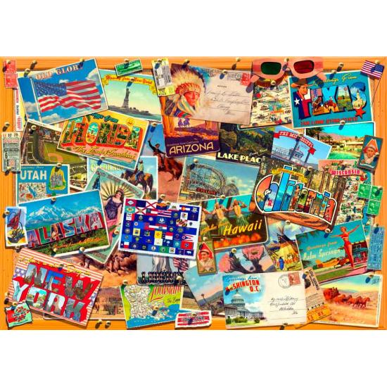 Cartes postales des États-Unis Bluebird Puzzle 3000 pièces