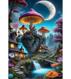 Puzzle Bluebird Ville champignon 1000 pièces