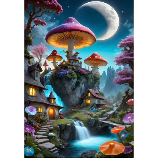 Puzzle Bluebird Ville champignon 1000 pièces