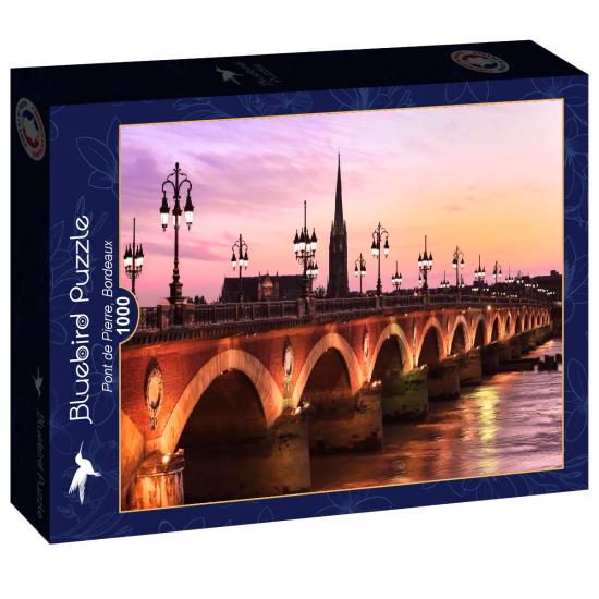 Puzzle Bluebird Pont de Pierre en Bordeaux 1000 pièces