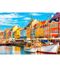 Puzzle Bluebird Port de Nyhavn, Copenhague 1000 pièces