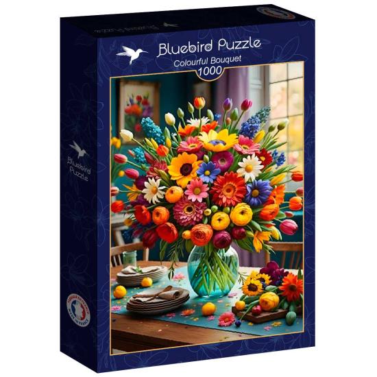 Puzzle Bluebird Bouquet Coloré 1000 pièces Puzzle Bluebird Bouquet Coloré 1000 pièces