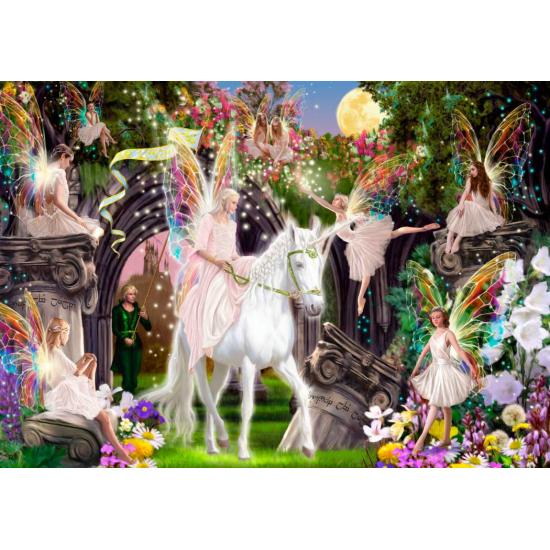 Bluebird Fairy Queen avec Licorne Puzzle 1000 pièces