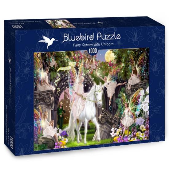 Bluebird Fairy Queen avec Licorne Puzzle 1000 pièces