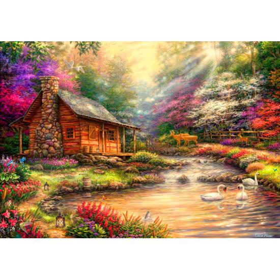 Bluebird Retreat at the Creek Puzzle 1000 pièces Bluebird Retreat at the Creek Puzzle 1000 pièces