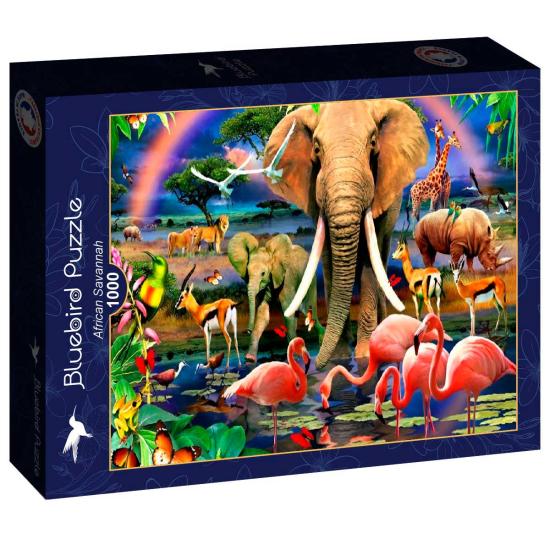 Puzzle Bluebird Savane Africaine 1000 pièces