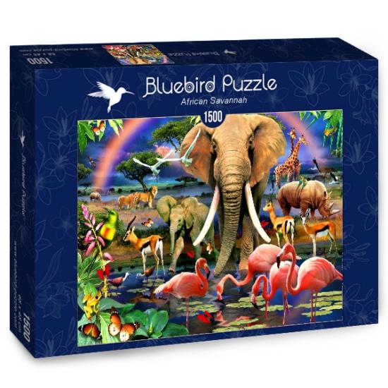 Puzzle de 1500 pièces de la savane africaine Bluebird