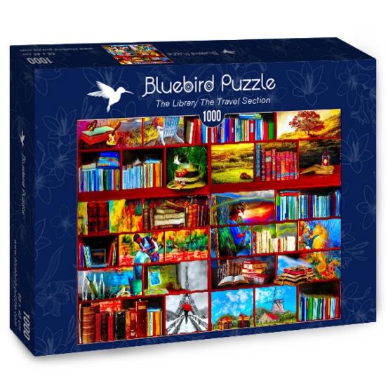 Bluebird Puzzle Puzzle 1000 Piece Library Travel Section