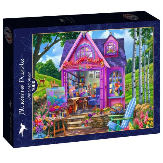 Puzzle Bluebird She Shed Studio 1000 pièces Puzzle Bluebird She Shed Studio 1000 pièces