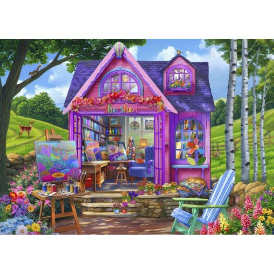 Puzzle Bluebird She Shed Studio 500 pièces