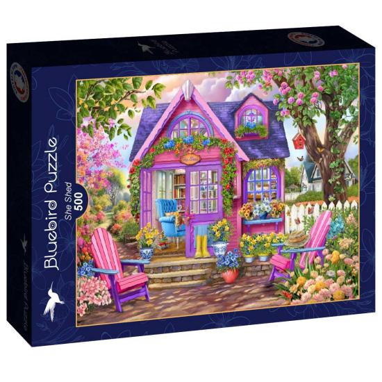 Puzzle Bluebird She Shed de 500 pièces Puzzle Bluebird She Shed de 500 pièces