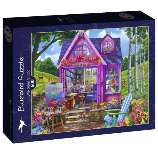 Puzzle Bluebird She Shed Studio 500 pièces