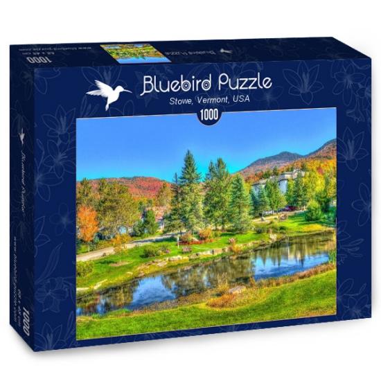 Bluebird Stowe, Vermont, États-Unis Puzzle 1000 pièces