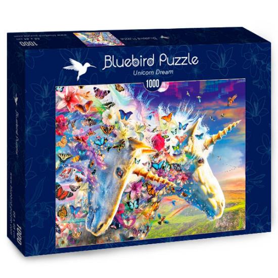 Puzzle 1000 pièces Rêve de licorne Bluebird