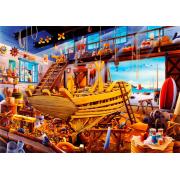 Puzzle Bluebird Boat Workshop 1000 pièces