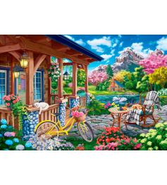 Puzzle Bluebird Maison Du Soir Dans Les Montagnes 1000 pièces