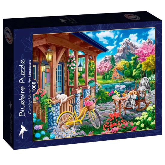 Puzzle Bluebird Maison Du Soir Dans Les Montagnes 1000 pièces