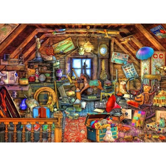 Puzzle Bluebird Grenier d'objets Cachés de 500 pièces