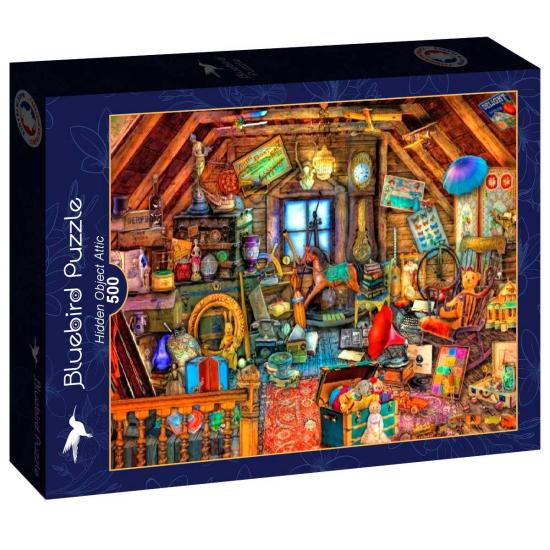 Puzzle Bluebird Grenier d'objets Cachés de 500 pièces