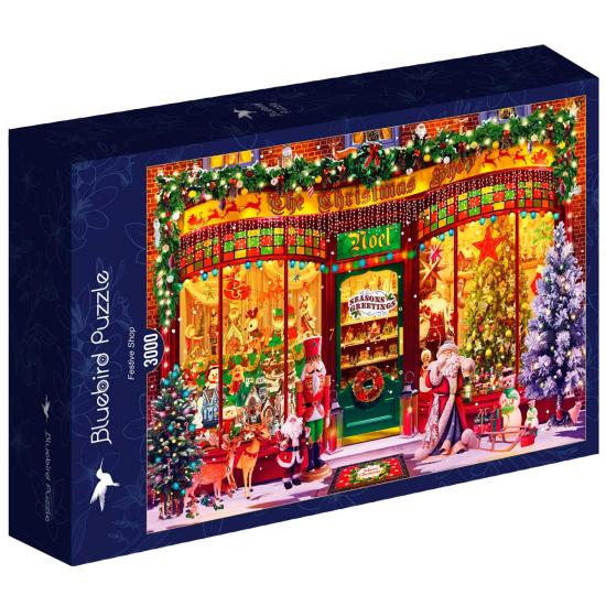 Puzzle de 3000 pièces de la boutique de Noël Bluebird