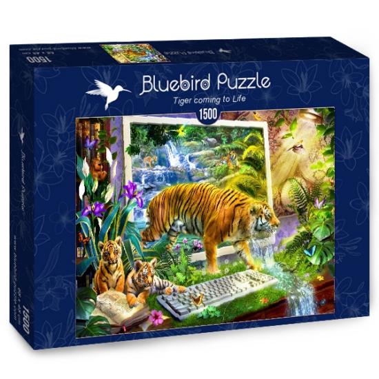Puzzle Bluebird Tiger prenant vie 1500 pièces