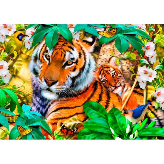 Puzzle Bluebird Tigres dans l'Ombre MINI 1500 pièces