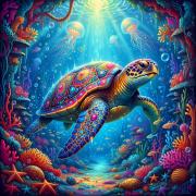 Puzzle Bluebird Tortue De Mer 1000 pièces