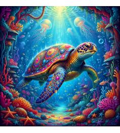 Puzzle Bluebird Tortue De Mer 1000 pièces