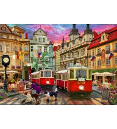 Puzzle Bluebird Les Tramways De Prague 1000 pièces