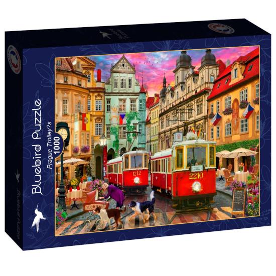 Puzzle Bluebird Les Tramways De Prague 1000 pièces