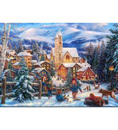 Puzzle Bluebird Sleigh to the City 1500 pièces