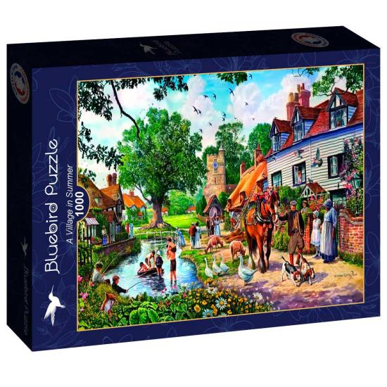 Puzzle Bluebird Un village en été 1000 pièces