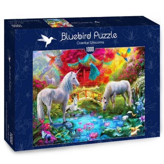 Bluebird Oriental Licornes Puzzle 1000 pièces
