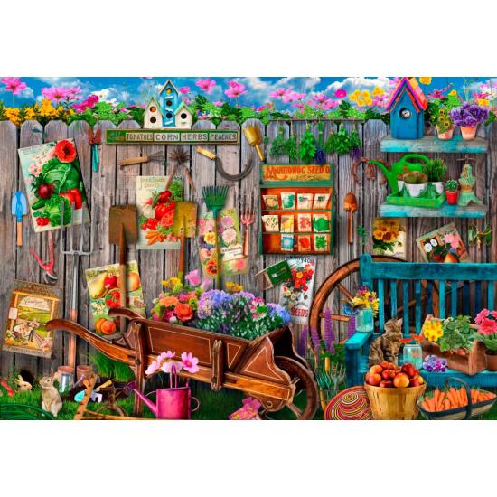 Puzzle Bluebird Clôture Pour Outils De Jardin 1000 pièces