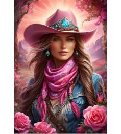 Puzzle Bluebird Cowgirl Rose 1000 pièces