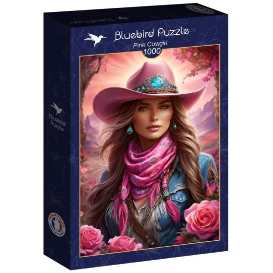 Puzzle Bluebird Cowgirl Rose 1000 pièces